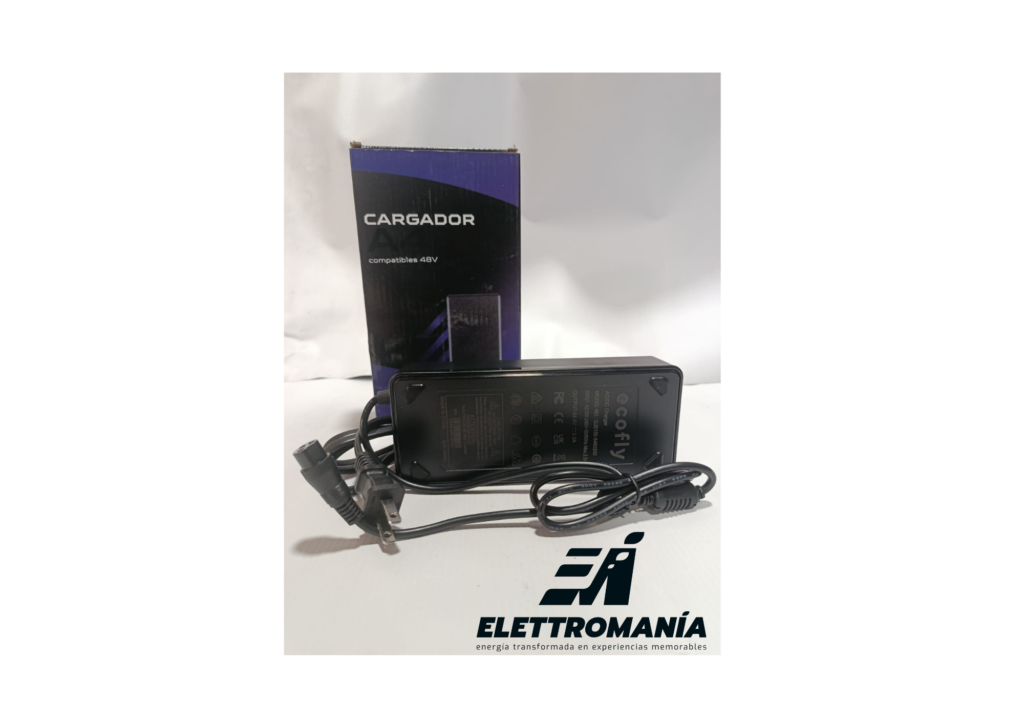Cargador litio patineta 48v 2 ah