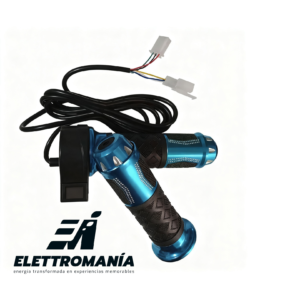 Acelerador con botón de 3 velocidades de lujo-2Mts Cable, Azul