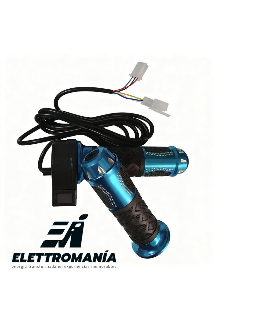 Acelerador con botón de 3 velocidades de lujo-2Mts Cable, Azul