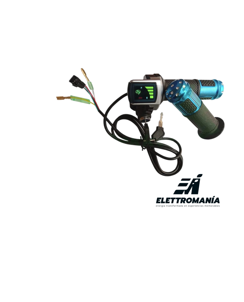 Acelerador Llave y Display 48V, Azul