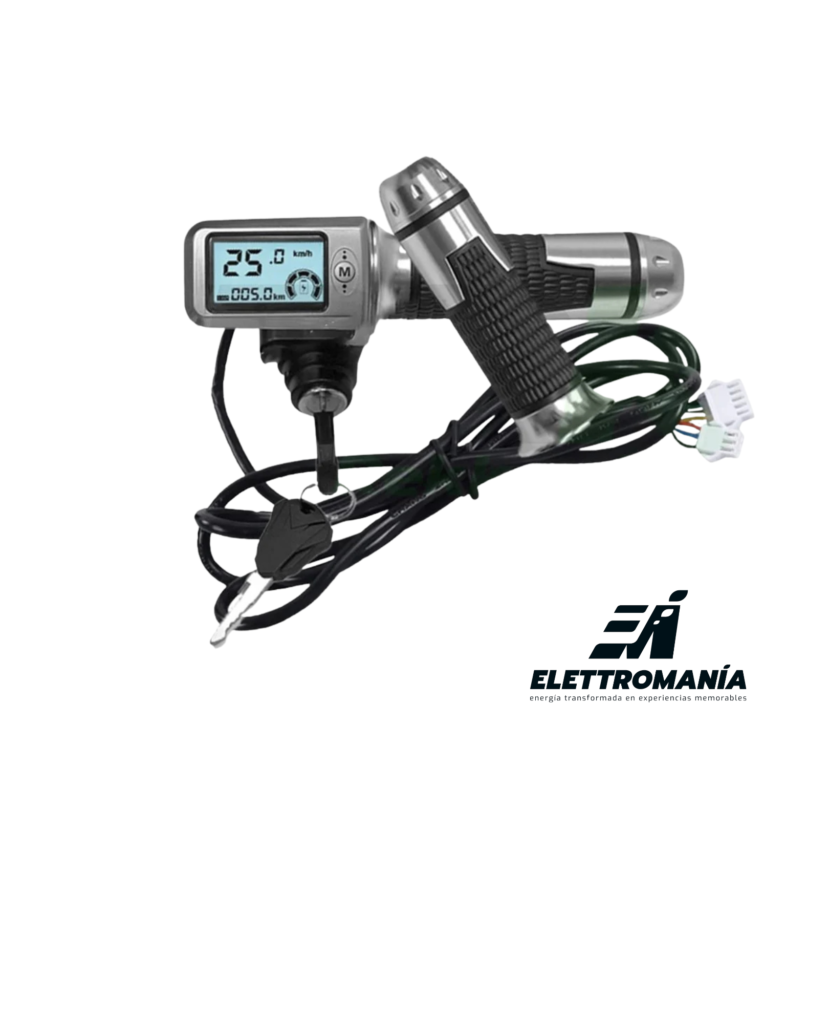 Acelerador Velocímetro/Odómetro, Llave y Display 48V