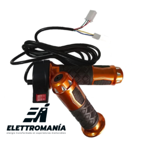 Acelerador con botón de 3 velocidades de lujo-2Mts Cable, Naranja