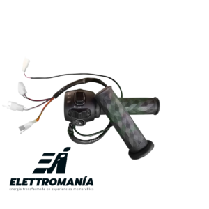 Acelerador con interruptor estacionarias, luces y 3 velocidades